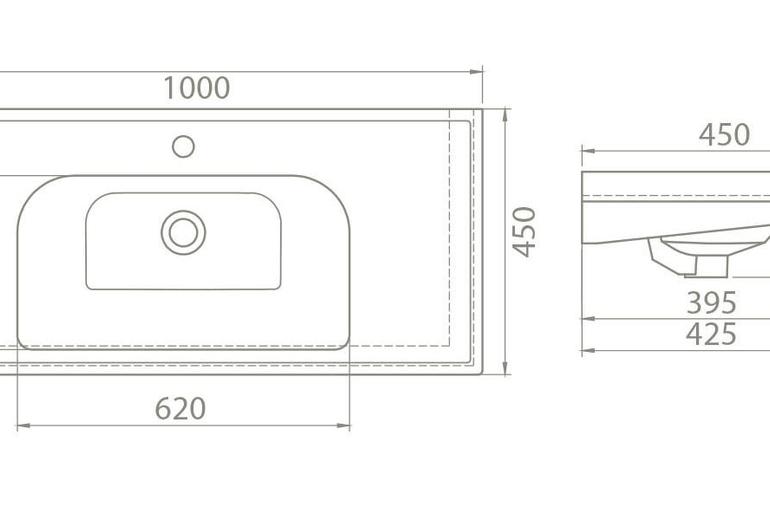Umivalnik Frame 100