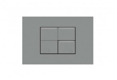 WC tipka Tile krom mat
