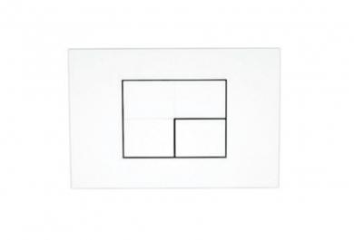 WC tipka Tile bela
