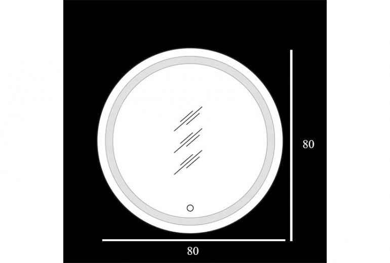 Ogledalo Sunny 80 LED