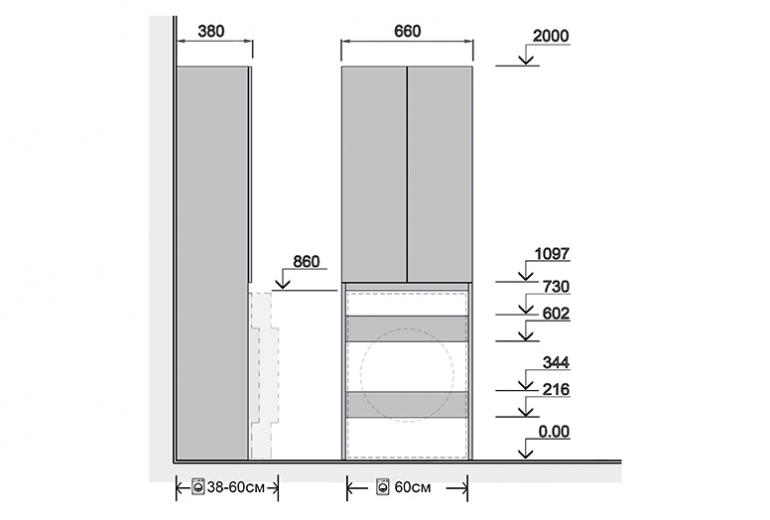 Omara za pralni stroj Soft Line P-66