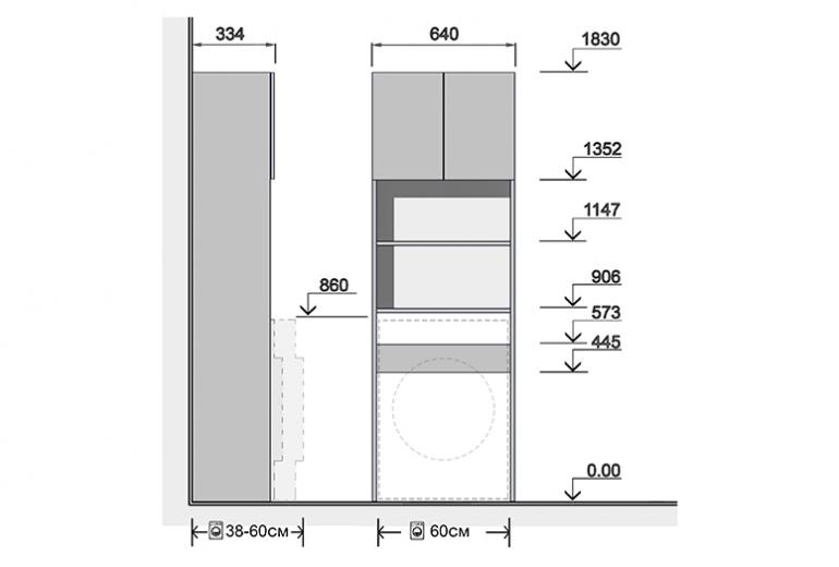 Omara za pralni stroj Soft Line P-64