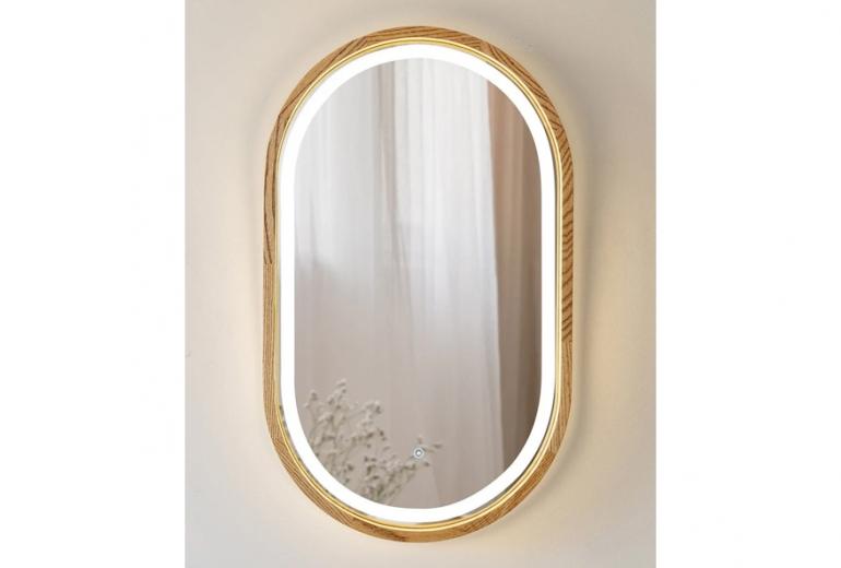 Ogledalo Freedom Slim 80 Hrast LED