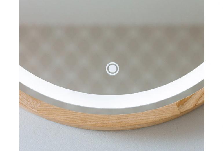 Ogledalo Perfection Slim 75 Hrast LED