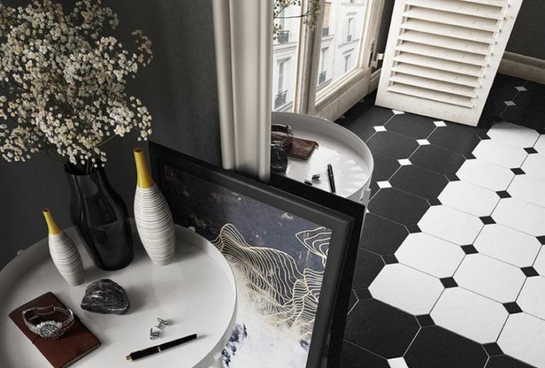 Octagon Blanco Mat 20x20