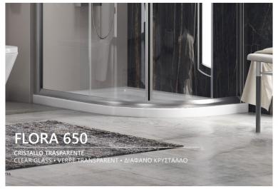 Tuš kad Flat 650 90x120 Leva
