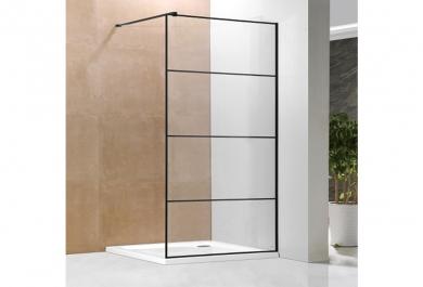 Tuš steklo Walkin 90x200 Black Strip