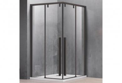 Tuš kabina Santorini 100 Nero - 90x90