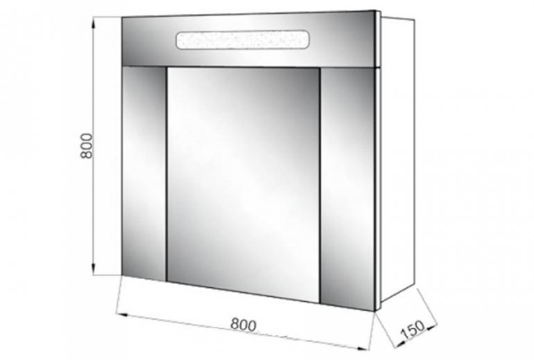 Ogledalo-omarica Z-80 LED