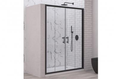 Tuš vrata Flora 600 Nero 150x190