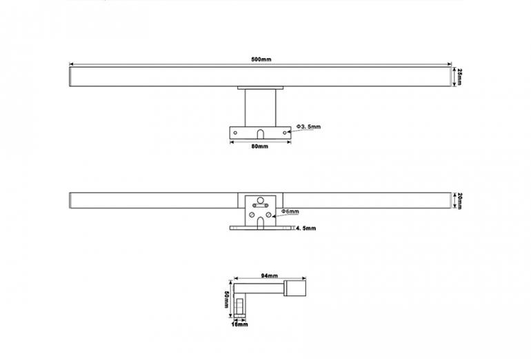 LED svetilka Delta Lux 45 Black