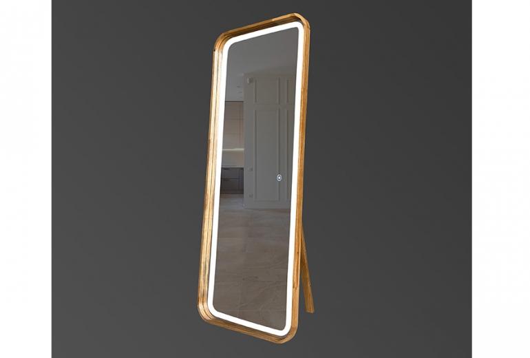 Ogledalo Reliability Slim Floor 70x170 Hrast LED