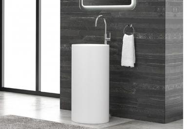 Umivalnik 45D White Mat