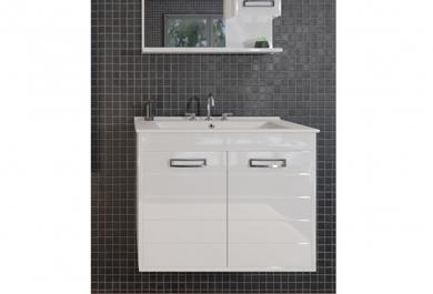 Omarica z umivalnikom White 65 stenska