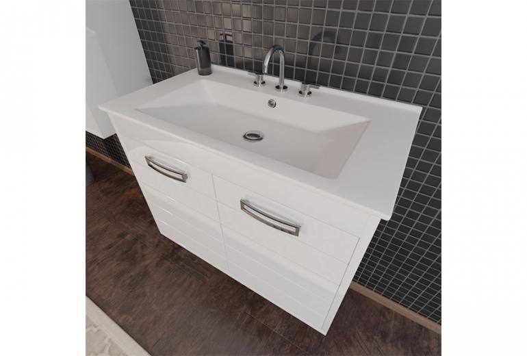 Omarica z umivalnikom White 65 stenska