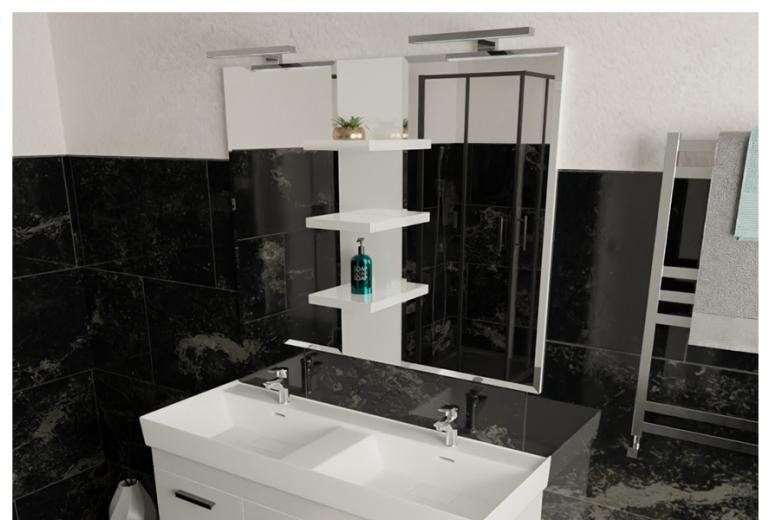 Ogledalo Flat 120 s svetilko