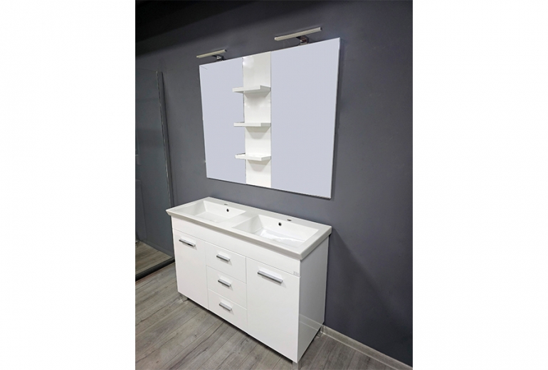 Omarica z umivalnikom Flat 120 talna