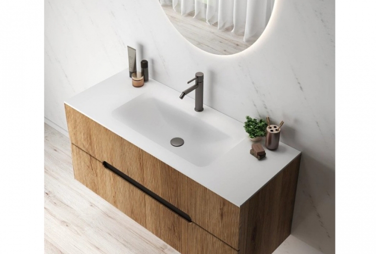 Umivalnik Anim 120 white mat