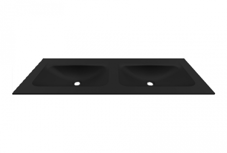 Umivalnik Anim 120 dvojni black mat