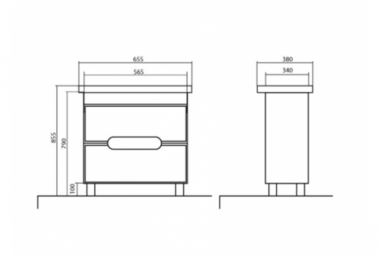 Omarica z umivalnikom Boston 65 talna