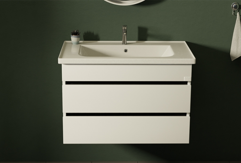 Omarica z umivalnikom Hidro PVC 65 stenska