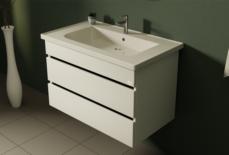 Omarica z umivalnikom Hidro PVC 65 stenska