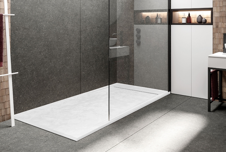 Tuš kad Corvus 90x140 Blanco