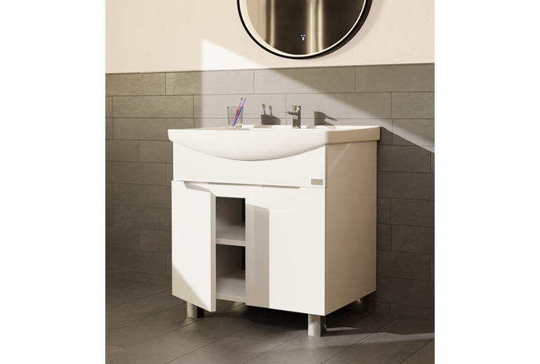 Omarica z umivalnikom River PVC 55 talna