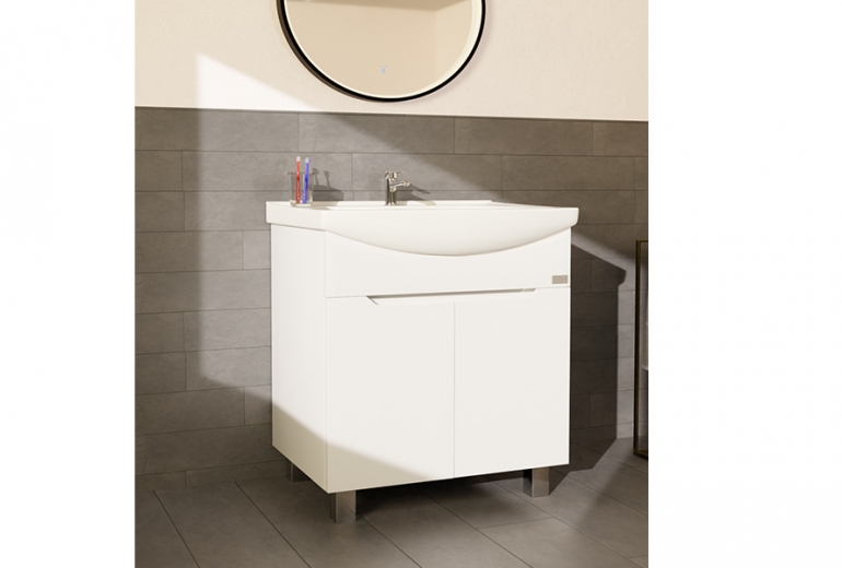 Omarica z umivalnikom River PVC 65 talna