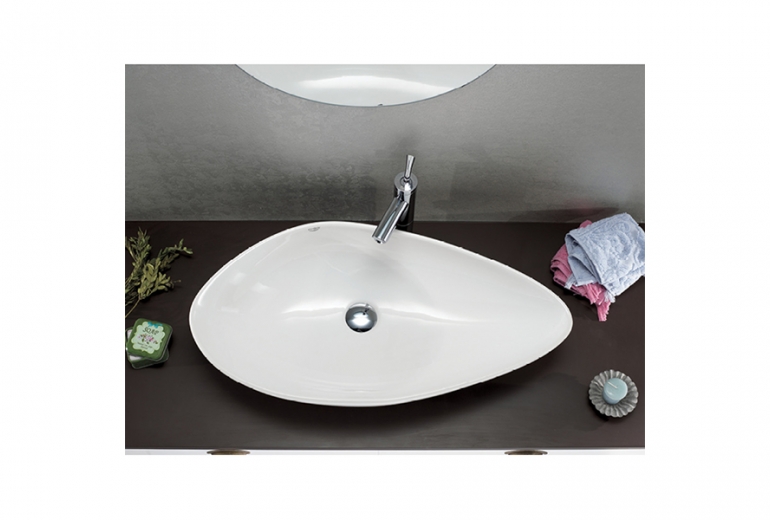 Umivalnik Olive white mat