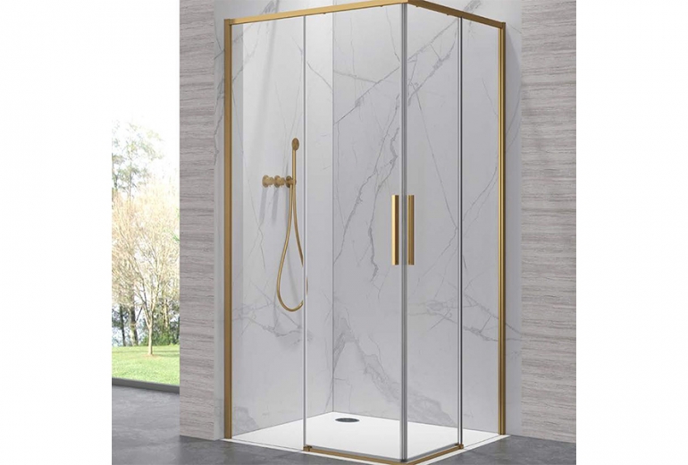 Tuš kabina Lea 100 Gold 90x90