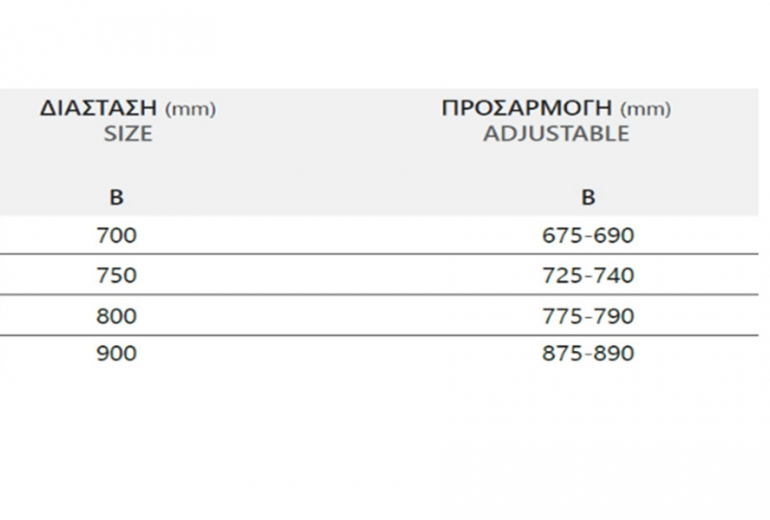 Tuš kabina Lea 400 Oro 90x130