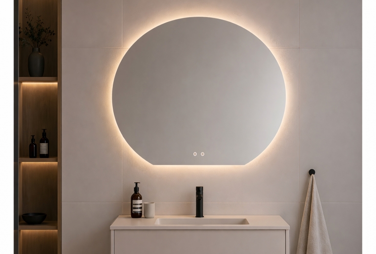 Ogledalo Eclis 90 Round LED Plus