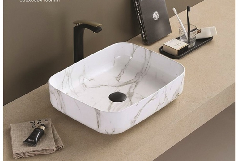 Umivalnik Kimic White Stone 50 